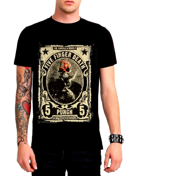 Five Finger Death Punch 2011 Tour 5FDP metal rock Official T-Shirt M NWT - Picture 2 of 5